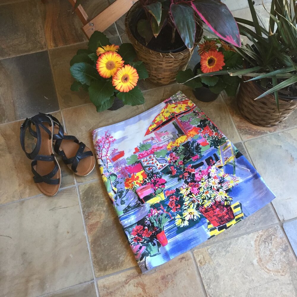 Talbots Garden Terrace Print Skirt NWT - Picture 7 of 11